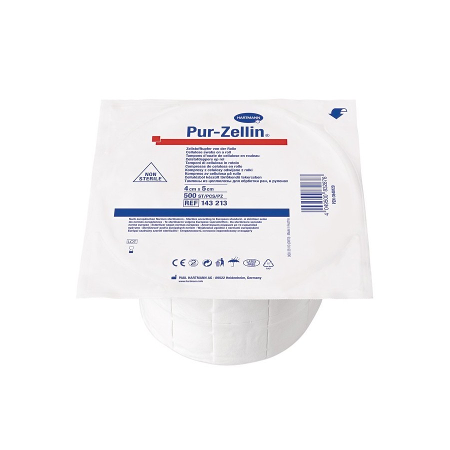 CELULOSA PRECORTADA PUR-ZELLIN R/500 UD en Masmedikal.es
