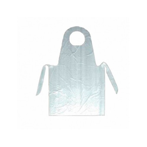 DELANTAL DESECHABLE DE PLASTICO BLANCO