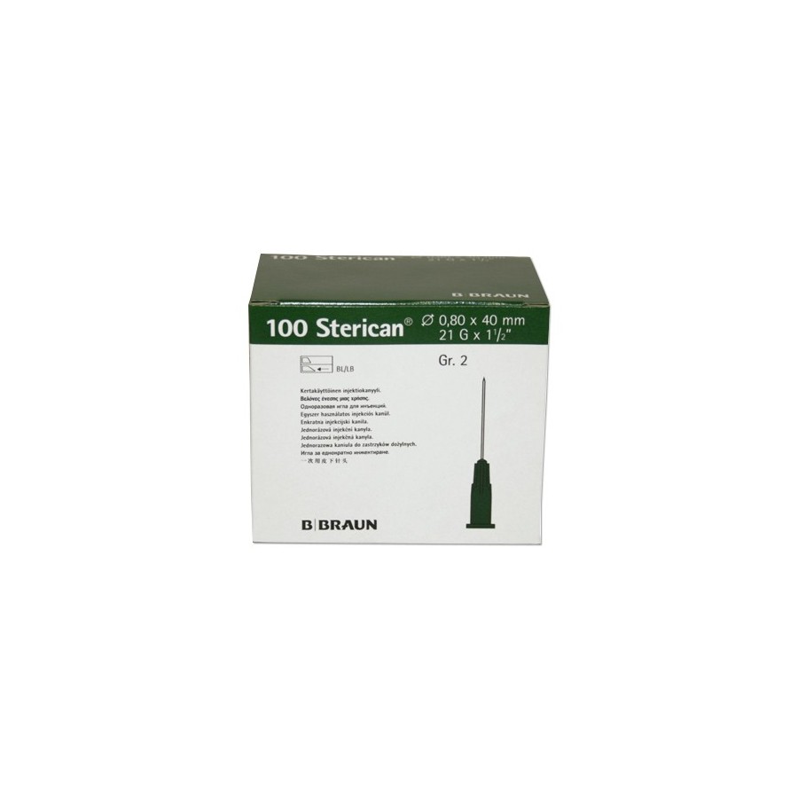 AGUJA 0,80 x 40 mm 21G STERICAN