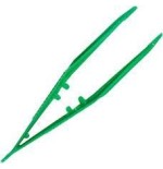 PINZA FORCEPS NORMAL PLASTICO VERDE