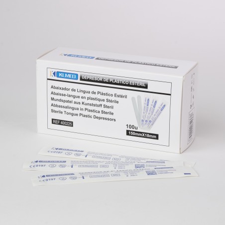🥇 Comprar DEPRESOR LINGUAL DE PLASTICO ESTERIL CAJA DE 100