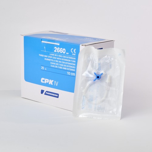 LLAVE DE 3 VIAS CON ALARGADERA DE 10 cm en Masmedikal.es