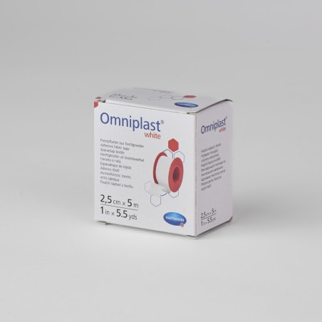 ESPARADRAPO DE TELA OMNIPLAST - 2,5 cm x 5 m Blanco en Masmedikal.es
