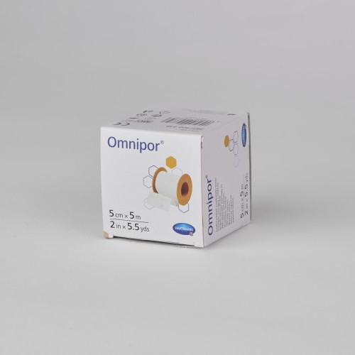 ESPARADRAPO HIPOALERGENICO DE PAPEL OMNIPOR 5 M - 5 cm en Masmedikal.es