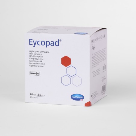 APOSITO OCULAR ALGODON ESTERIL EYCOPAD - 70 x 85MM C/25 en Masmedikal.es