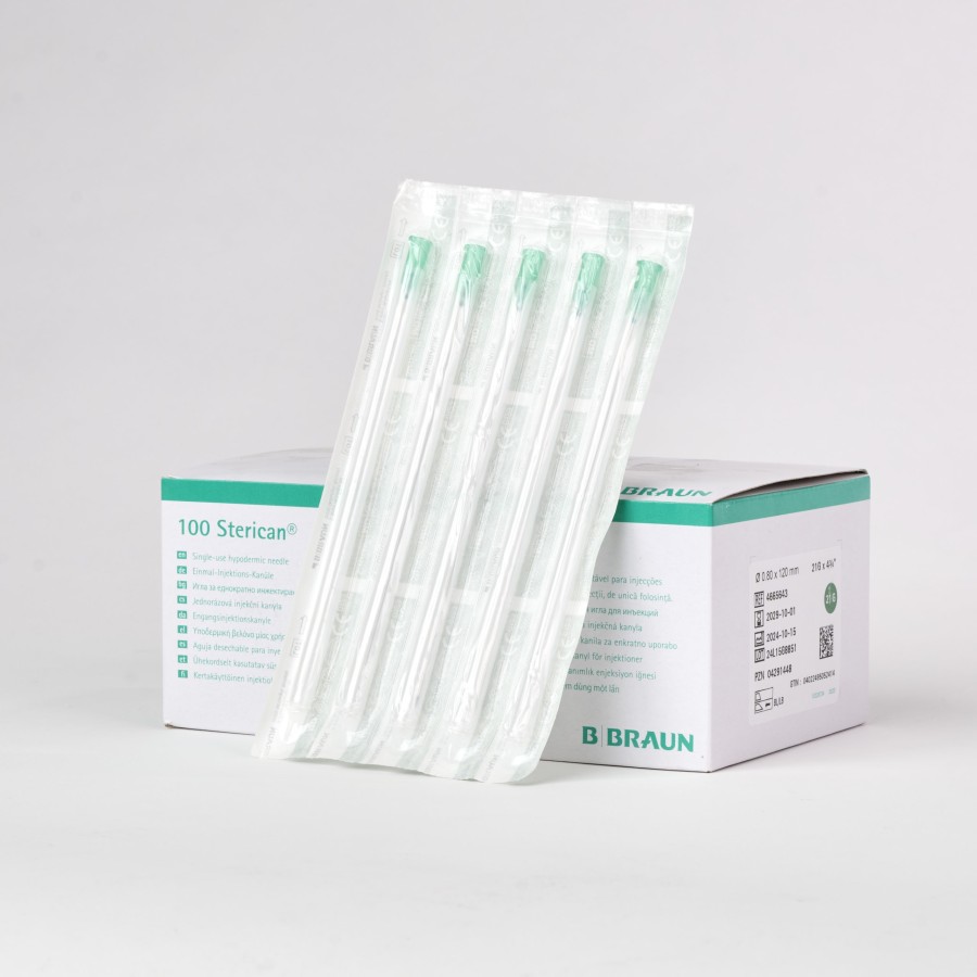 AGUJA 0,80 x 120 mm 21G STERICAN C/100 en Masmedikal.es