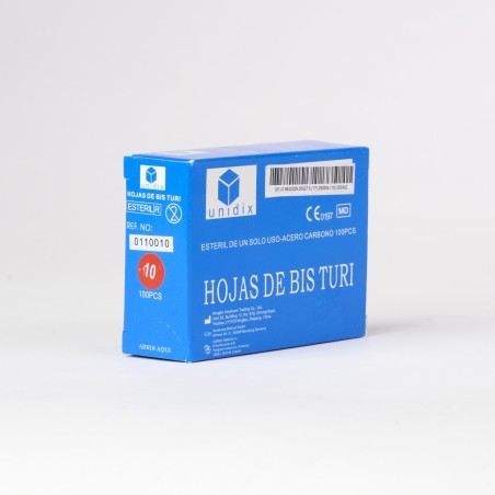 HOJA DE BISTURI ESTERIL - Nº10 en Masmedikal.es