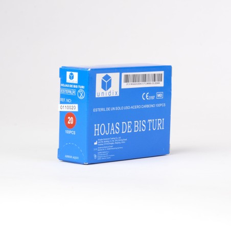 HOJA DE BISTURI ESTERIL - Nº20 en Masmedikal.es